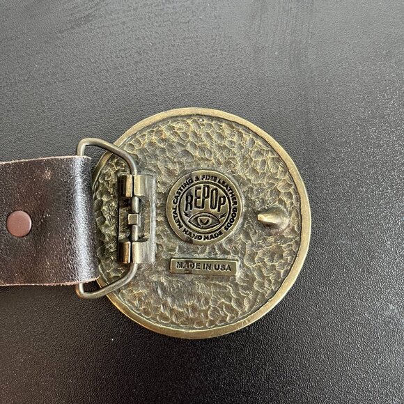 Harley Davidson - SAN DIEGO CUSTOMS Leather Belt - Hand Made in the USA - Picture 4 of 10